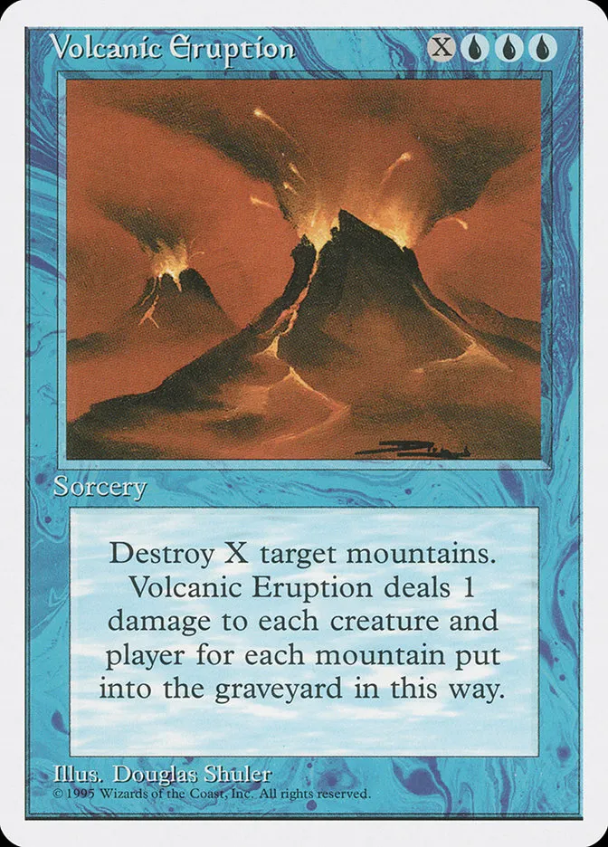 1995 Fourth Edition Volcanic Eruption [Alternate] rare #112 rare card image