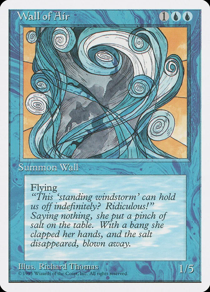 1995 Fourth Edition Wall of Air uncommon #113 uncommon card image