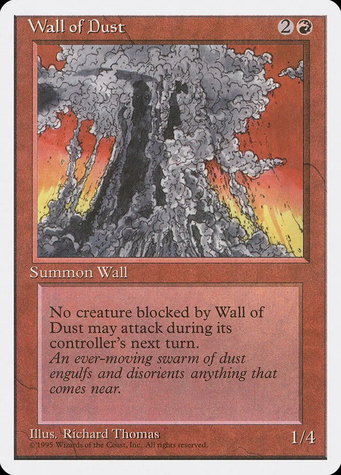 1995 Fourth Edition Wall of Dust #229 uncommon card image