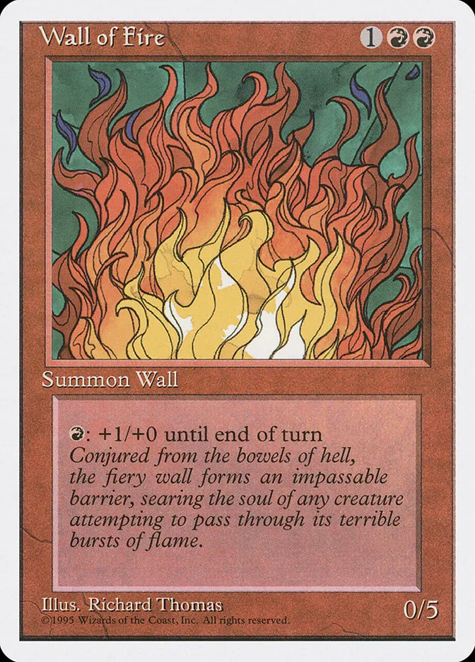 1995 Fourth Edition Wall of Fire uncommon #230 uncommon card image