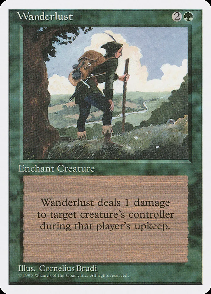 1995 Fourth Edition Wanderlust uncommon #285 uncommon card image