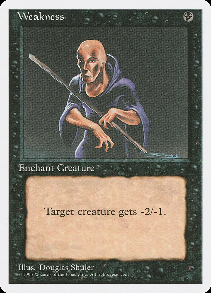 1995 Fourth Edition Weakness common #170 common card image