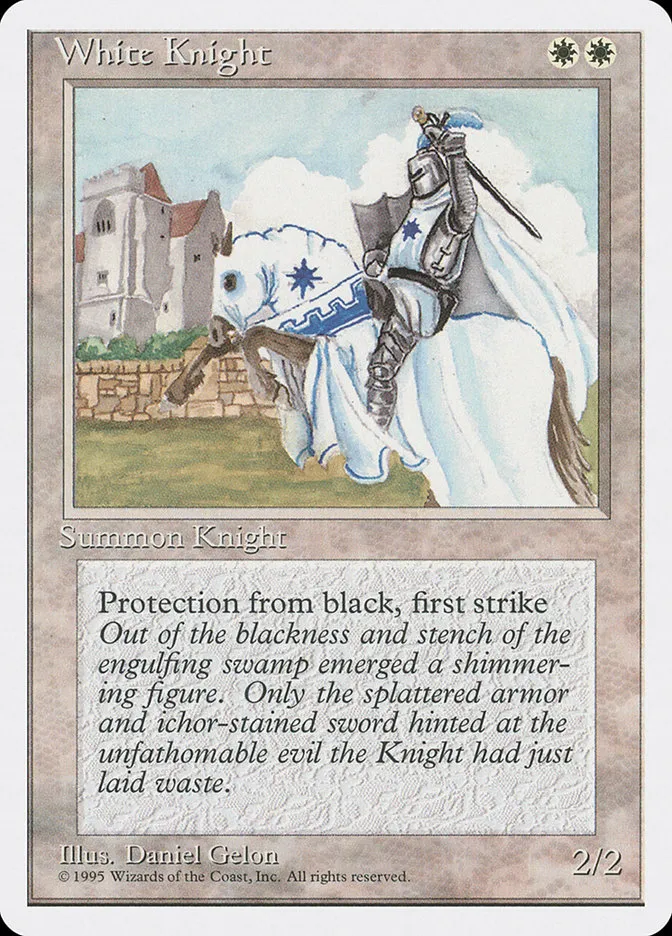 1995 Fourth Edition White Knight uncommon #56 uncommon card image