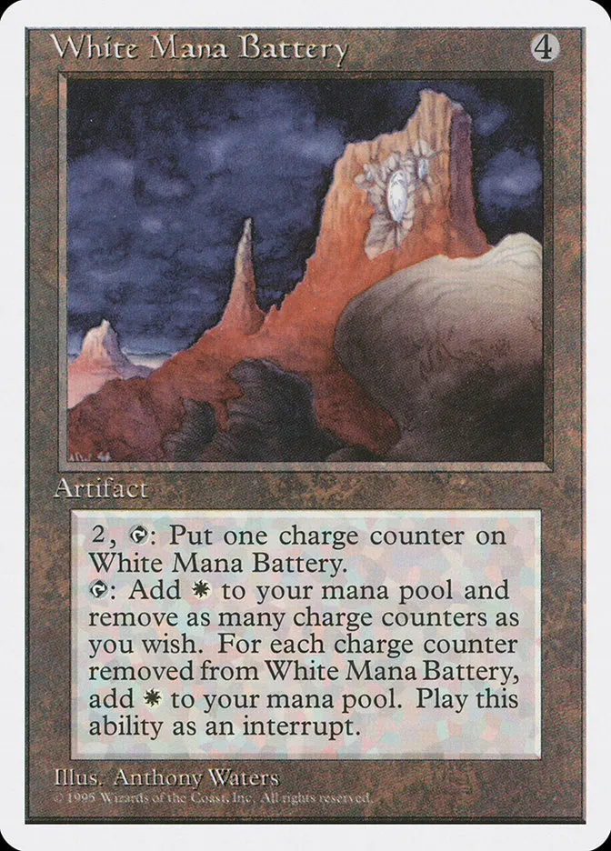 1995 Fourth Edition White Mana Battery rare #357 rare card image