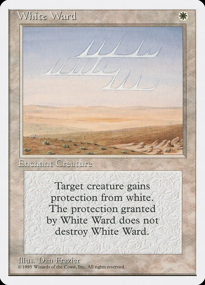 1995 Fourth Edition White Ward uncommon #57 uncommon card image