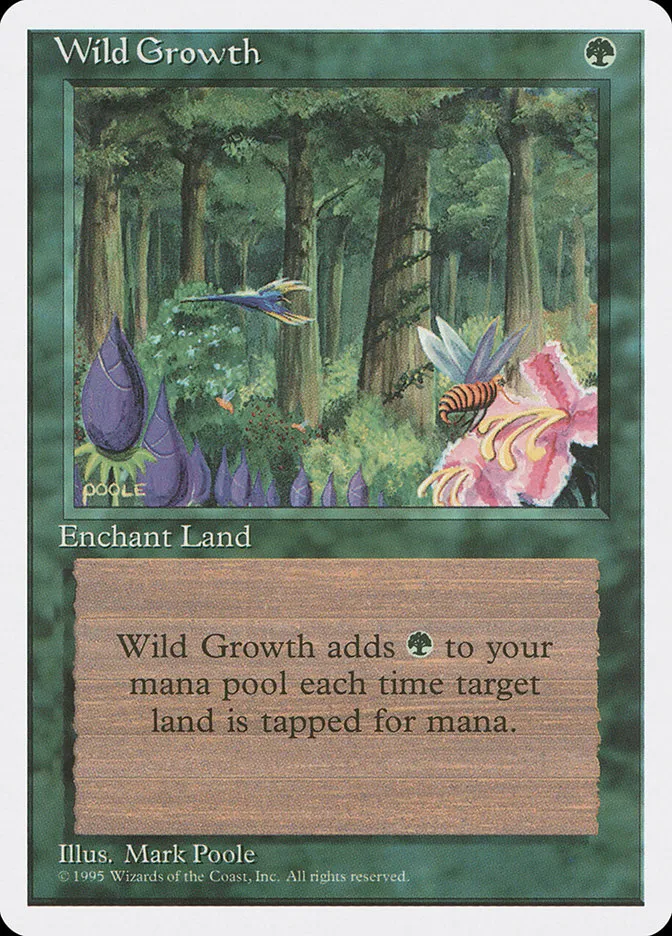 1995 Fourth Edition Wild Growth common #289 common card image