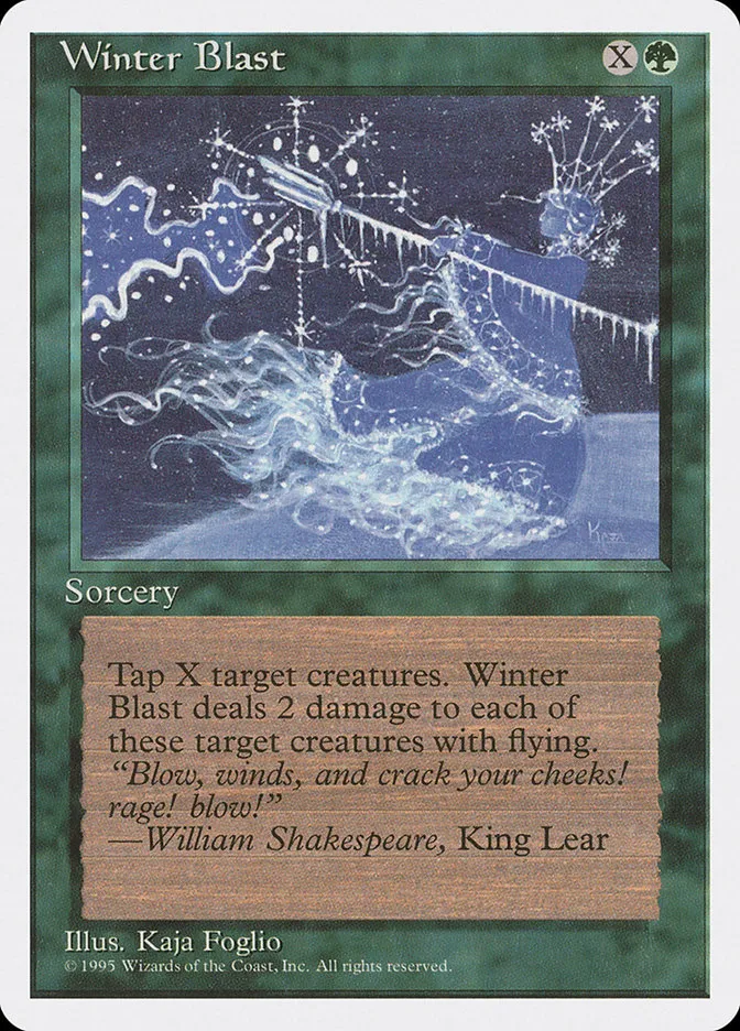 1995 Fourth Edition Winter Blast #290 uncommon card image