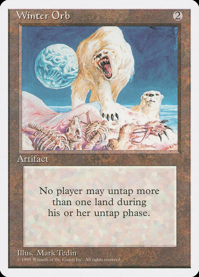 1995 Fourth Edition Winter Orb rare #358 rare card image
