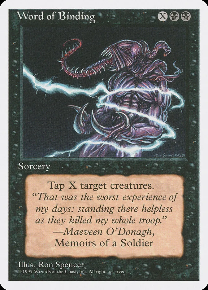 1995 Fourth Edition Word of Binding #172 common card image