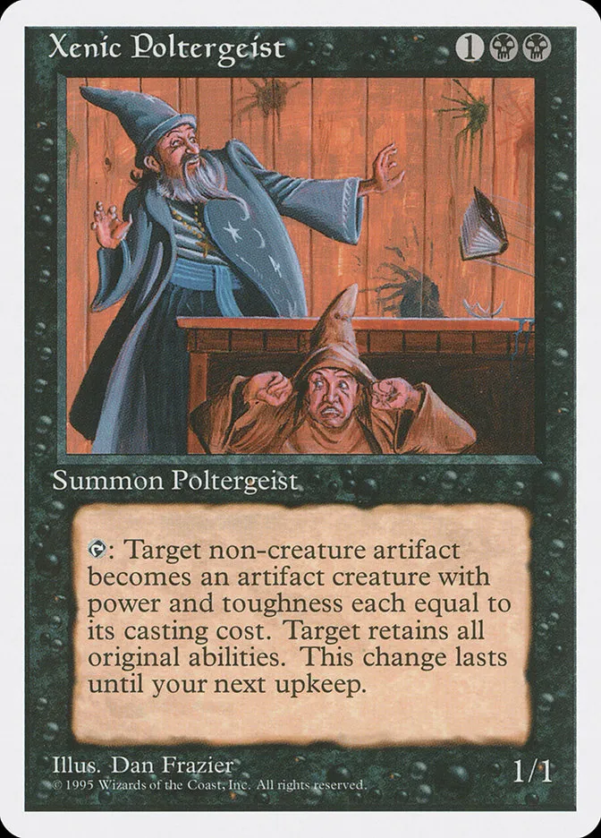 1995 Fourth Edition Xenic Poltergeist rare #173 rare card image