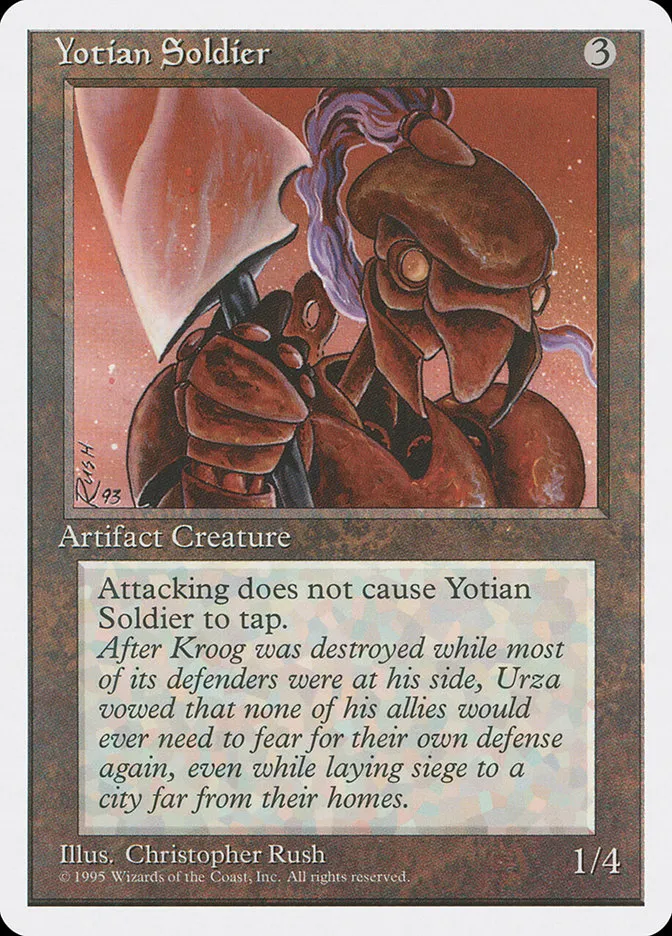 1995 Fourth Edition Yotian Soldier #360 common card image