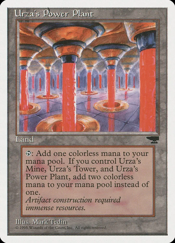 1995 Chronicles Urza's Power Plant #115b uncommon card image