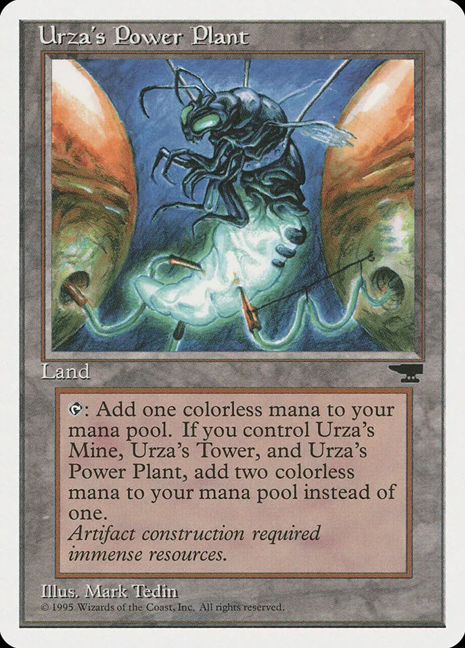 1995 Chronicles Urza's Power Plant #115c uncommon card image