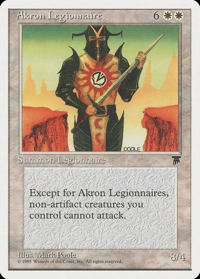 1995 Chronicles Akron Legionnaire rare #2 rare card image