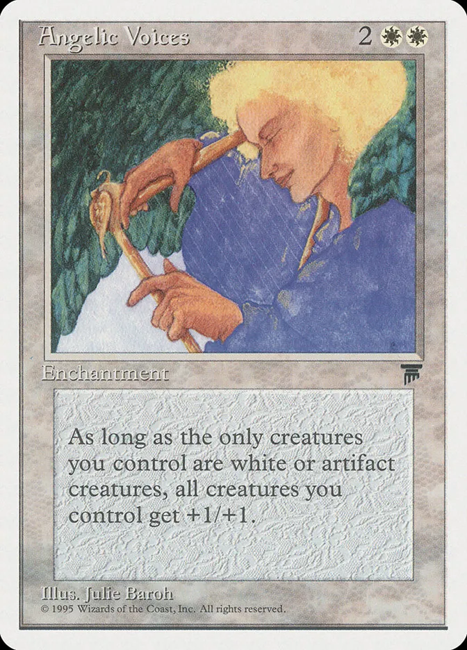 1995 Chronicles Angelic Voices rare #3 rare card image