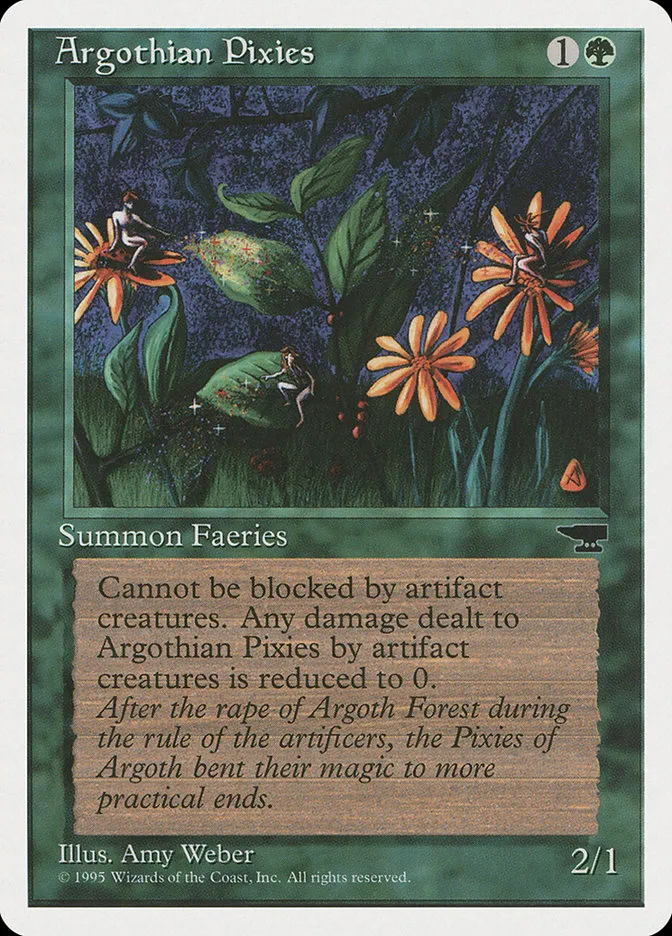 1995 Chronicles Argothian Pixies common #57 common card image