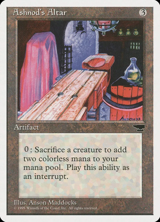 1995 Chronicles Ashnod's Altar common #92 common card image
