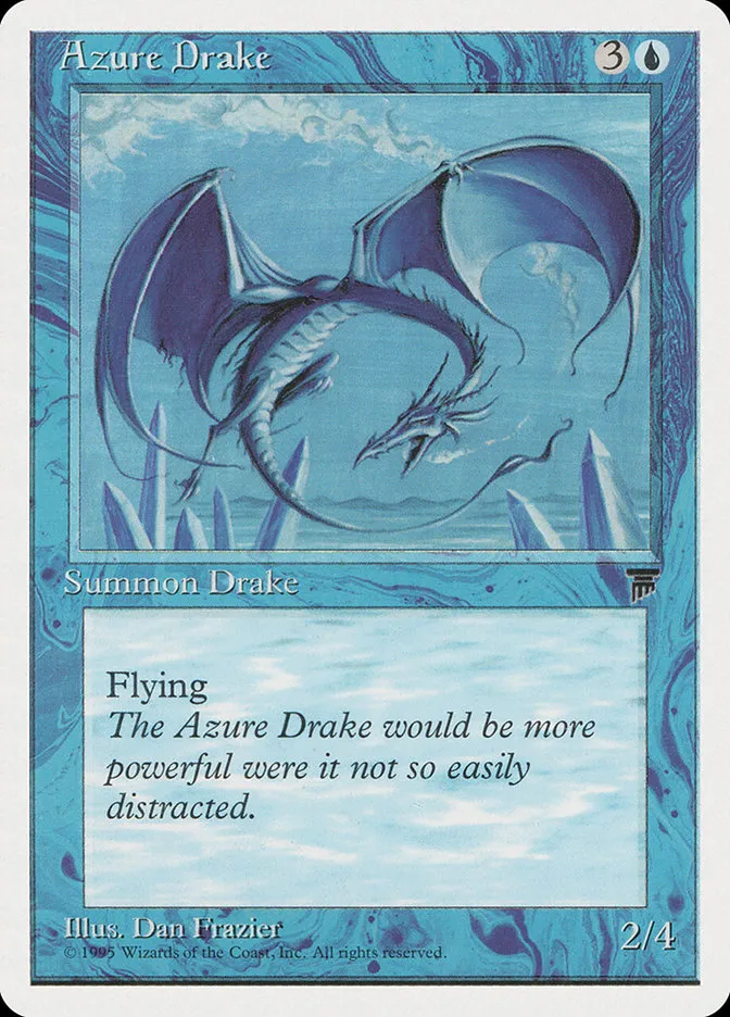 1995 Chronicles Azure Drake uncommon #15 uncommon card image
