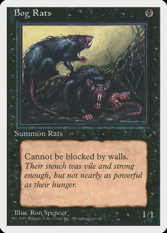 1995 Chronicles Bog Rats common #30 common card image