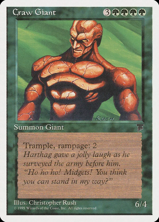 1995 Chronicles Craw Giant uncommon #61 uncommon card image