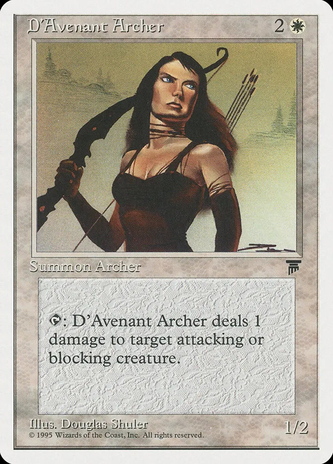 1995 Chronicles D'Avenant Archer common #5 common card image