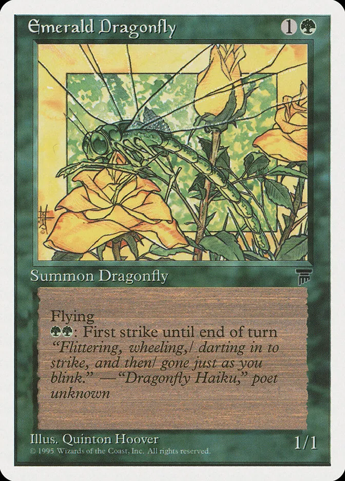 1995 Chronicles Emerald Dragonfly common #63 common card image