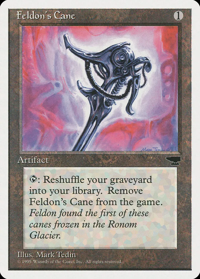 1995 Chronicles Feldon's Cane common #97 common card image