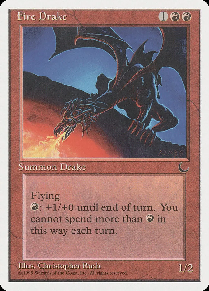 1995 Chronicles Fire Drake uncommon #47 uncommon card image