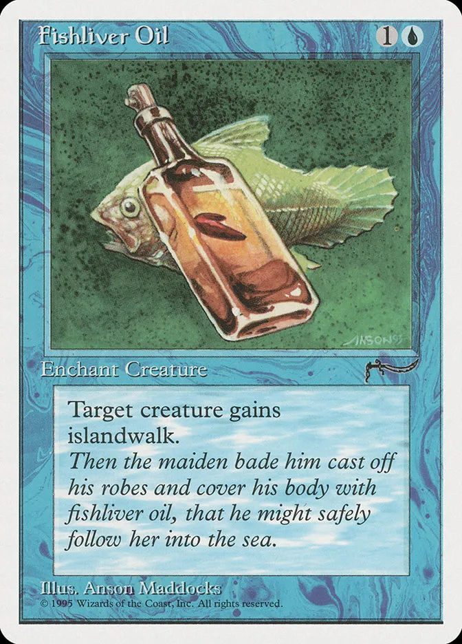 1995 Chronicles Fishliver Oil common #20 common card image