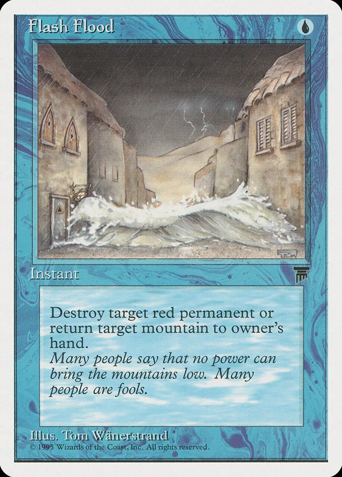 1995 Chronicles Flash Flood common #21 common card image