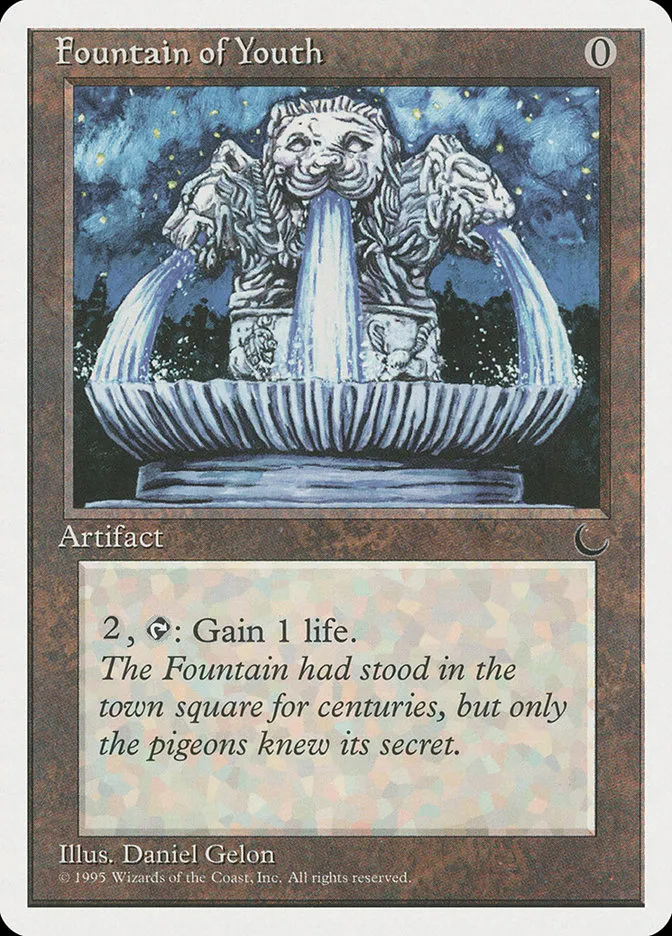 1995 Chronicles Fountain of Youth common #98 common card image