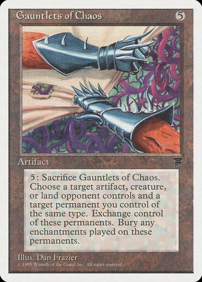 1995 Chronicles Gauntlets of Chaos rare #99 rare card image