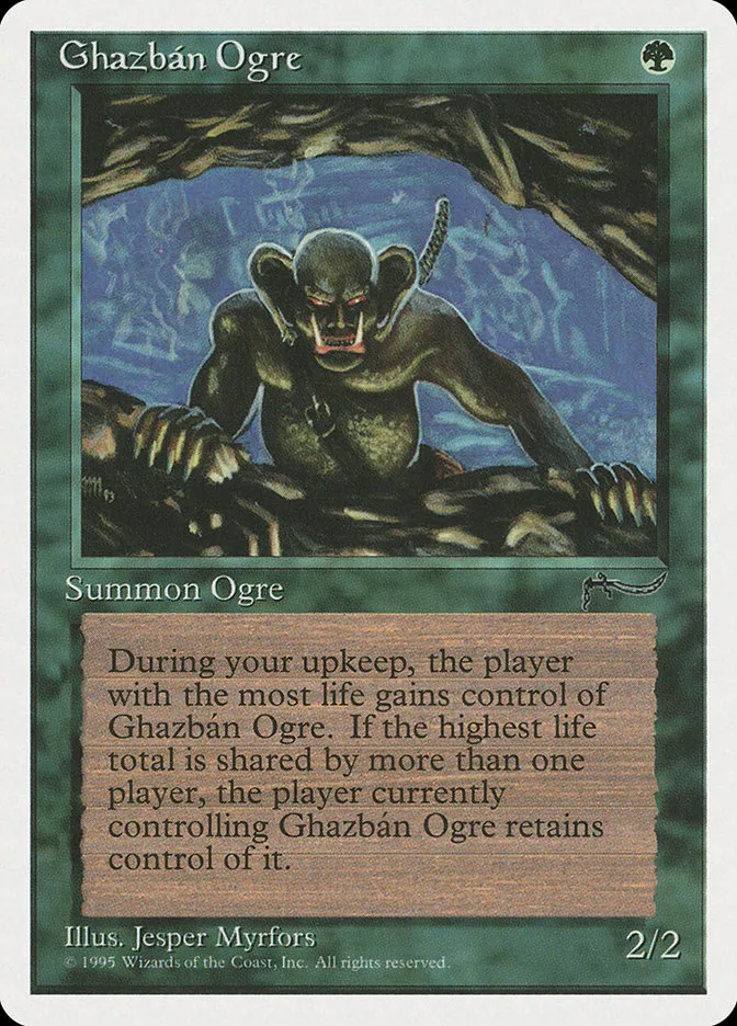 1995 Chronicles Ghazbán Ogre common #65 common card image