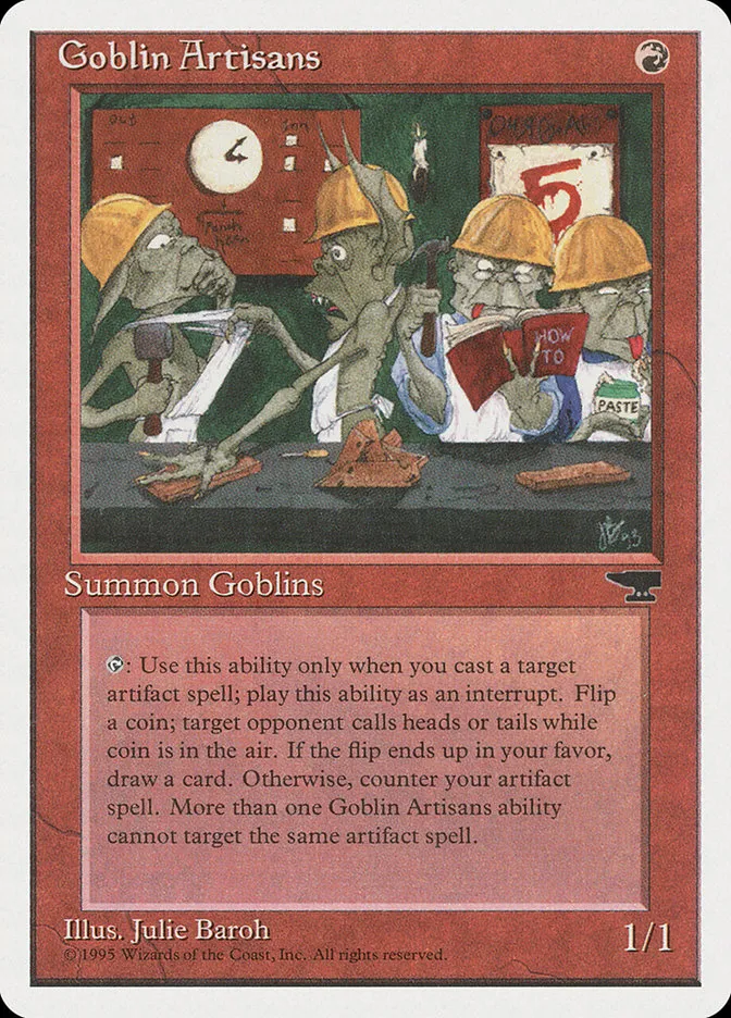1995 Chronicles Goblin Artisans uncommon #48 uncommon card image