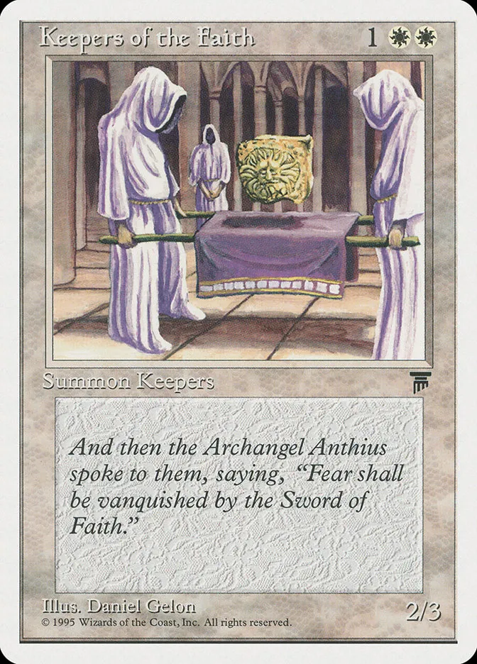 1995 Chronicles Keepers of the Faith common #9 common card image