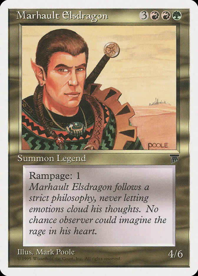 1995 Chronicles Marhault Elsdragon uncommon #79 uncommon card image