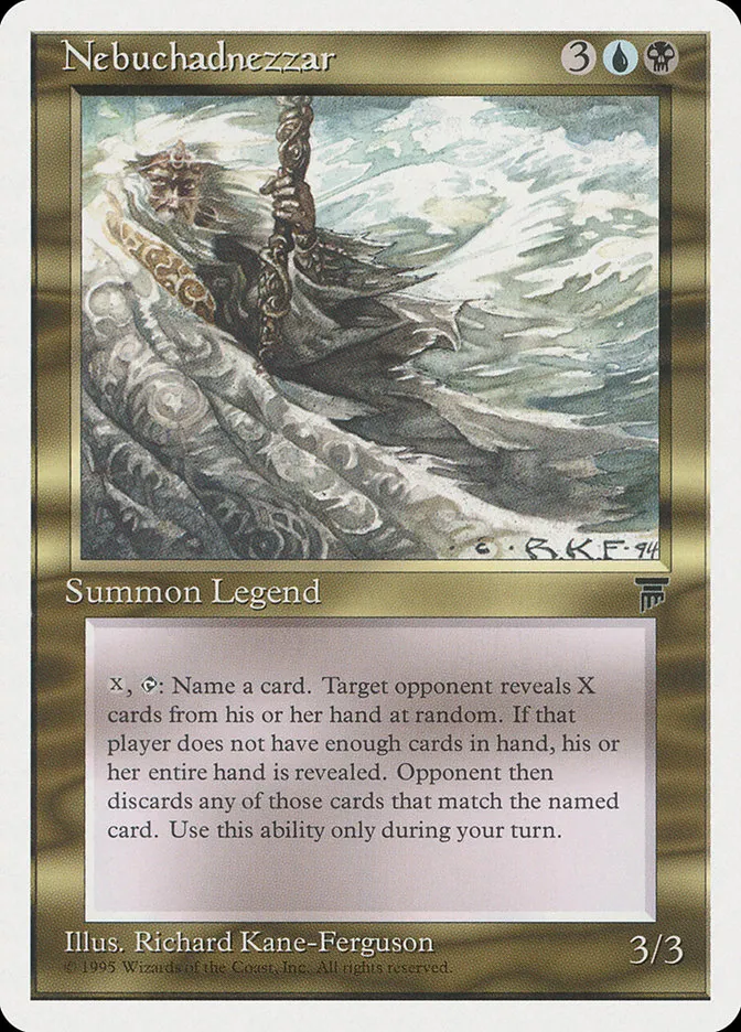 1995 Chronicles Nebuchadnezzar rare #80 rare card image