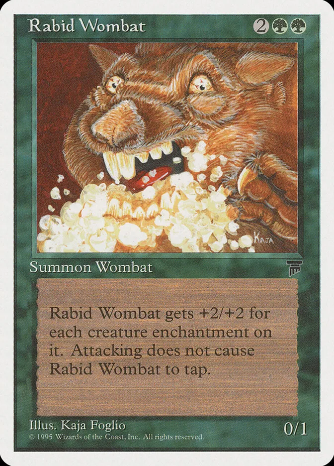 1995 Chronicles Rabid Wombat uncommon #67 uncommon card image