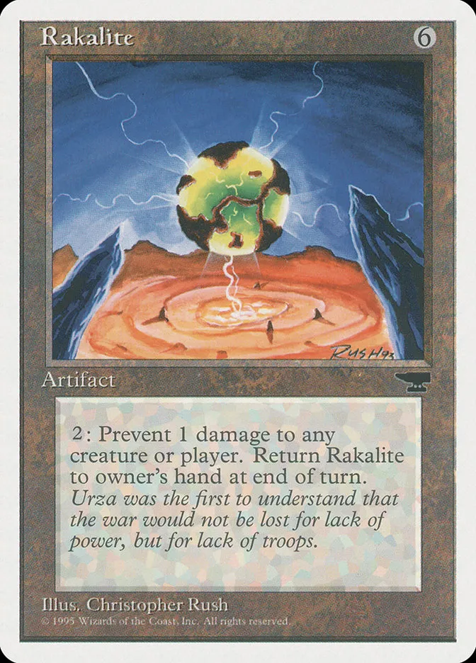 1995 Chronicles Rakalite rare #105 rare card image