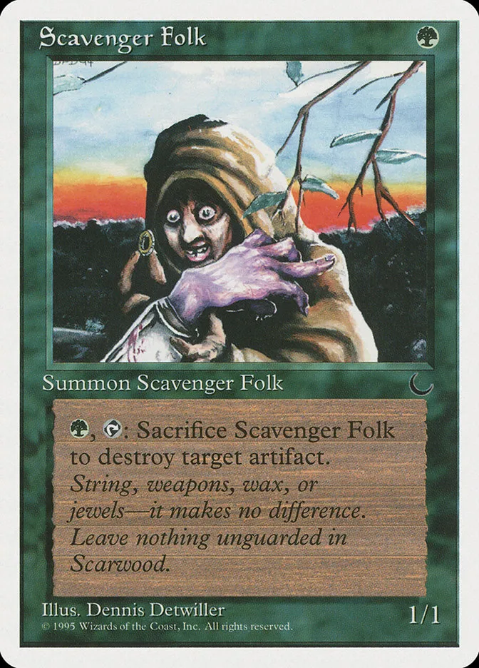 1995 Chronicles Scavenger Folk #69 common card image