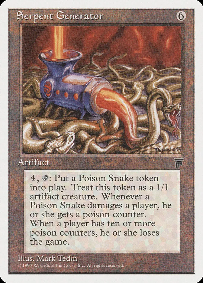 1995 Chronicles Serpent Generator rare #108 rare card image