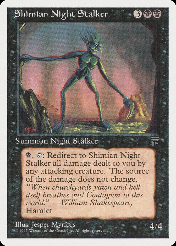 1995 Chronicles Shimian Night Stalker #36 uncommon card image