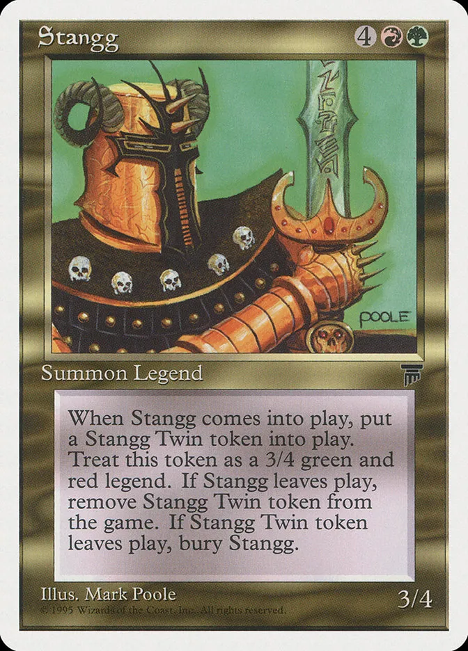 1995 Chronicles Stangg rare #86 rare card image