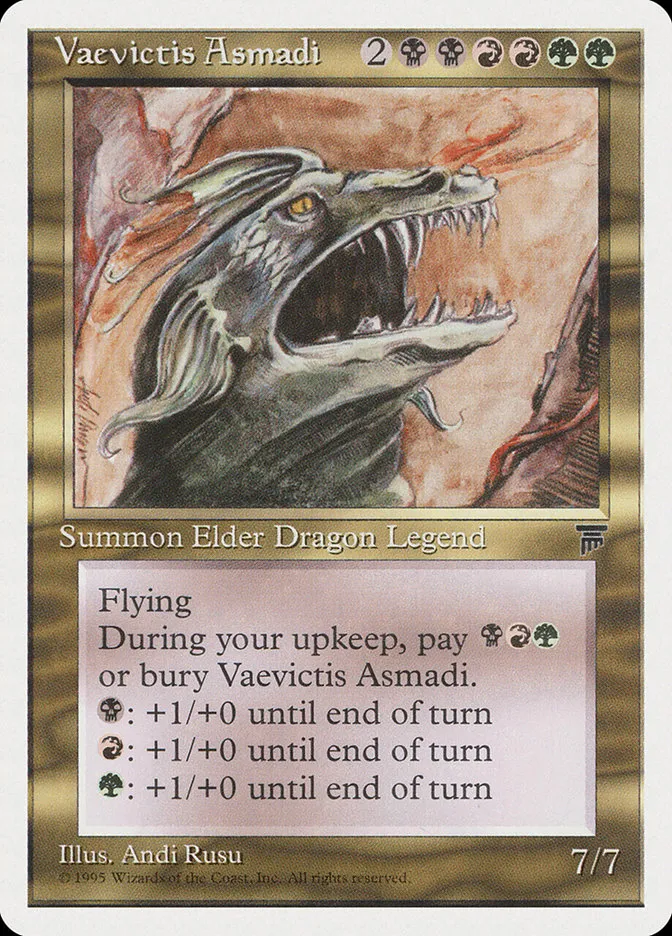 1995 Chronicles Vaevictis Asmadi rare #89 rare card image
