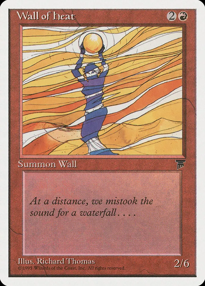 1995 Chronicles Wall of Heat #55 common card image