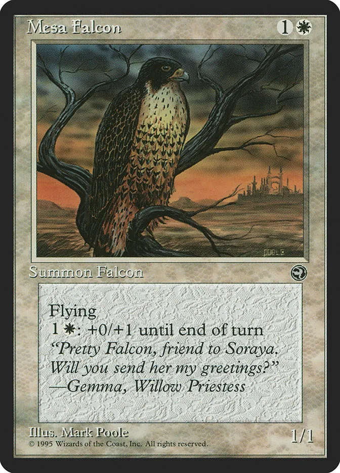 1995 Homelands Mesa Falcon common #10b common card image