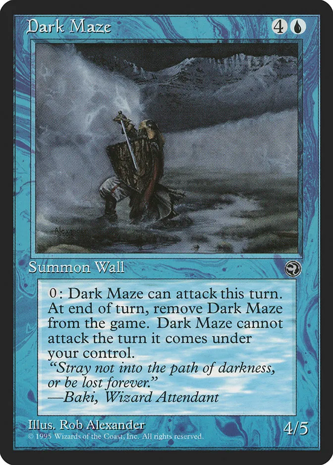 1995 Homelands Dark Maze common #25b common card image