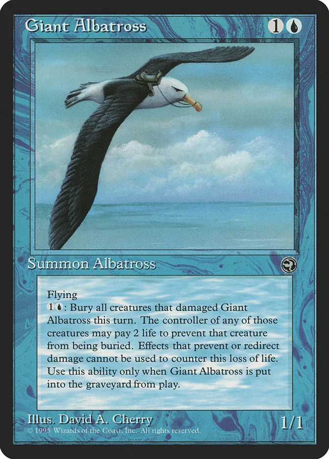 1995 Homelands Giant Albatross common #27b common card image