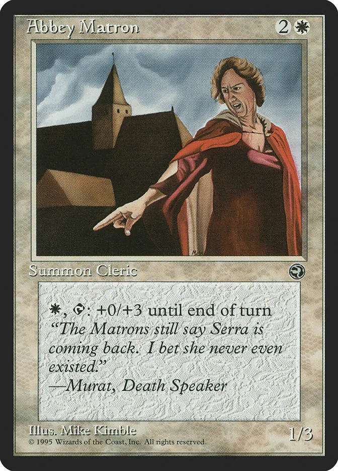 1995 Homelands Abbey Matron common #2b common card image
