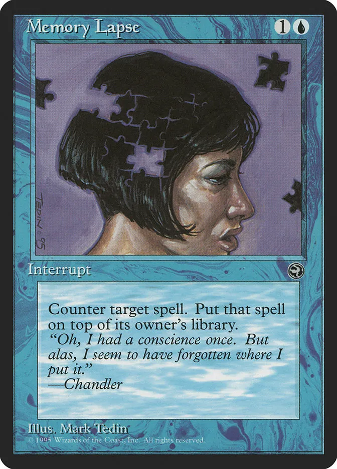 1995 Homelands Memory Lapse common #32b common card image